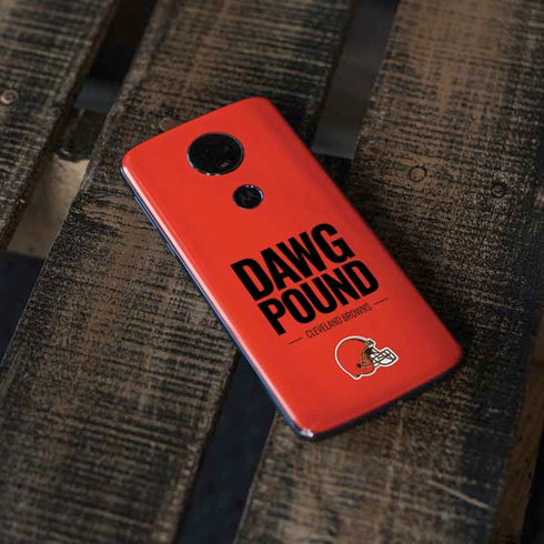 NFL Cleveland Browns Team Motto Moto E5 Plus Skin