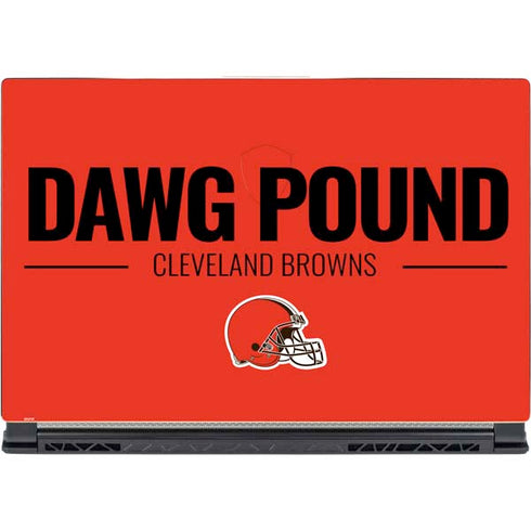 NFL Cleveland Browns Team Motto MSI GS65 Stealth Laptop Skin