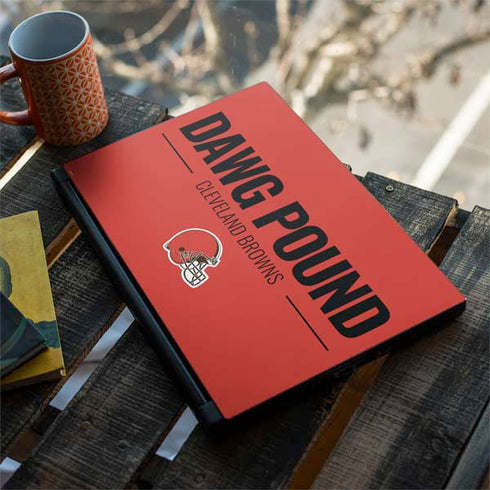 NFL Cleveland Browns Team Motto MSI GS65 Stealth Laptop Skin