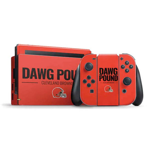 NFL Cleveland Browns Team Motto Nintendo Switch Bundle Skin