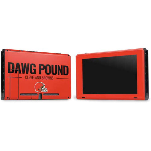 NFL Cleveland Browns Team Motto Nintendo Switch Bundle Skin