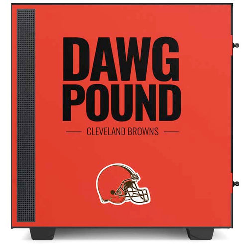 NFL Cleveland Browns Team Motto NZXT H510 Compact ATX Mid-Tower Case Skin