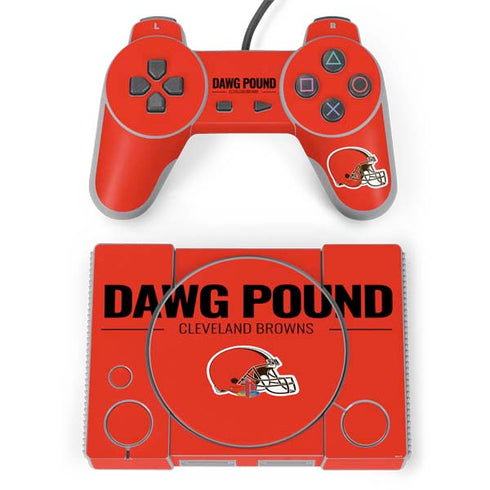 NFL Cleveland Browns Team Motto PlayStation Classic Bundle Skin