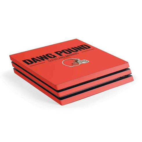 NFL Cleveland Browns Team Motto PS4 Pro Console Skin
