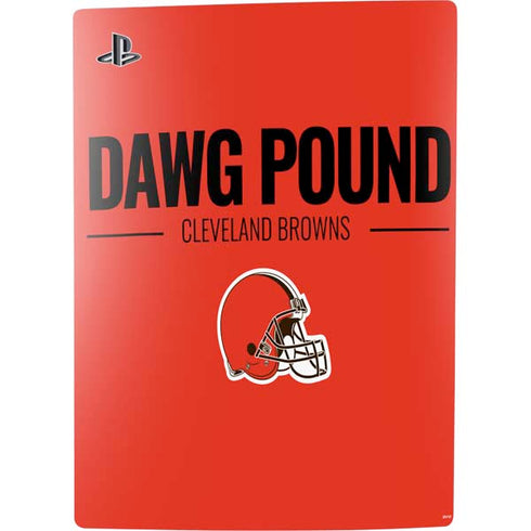 NFL Cleveland Browns Team Motto PS5 Digital Edition Console Skin