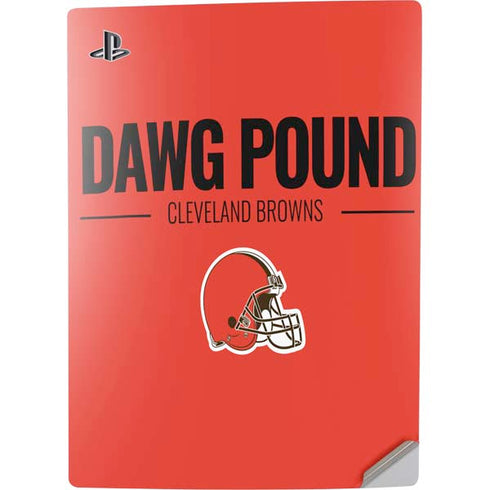 NFL Cleveland Browns Team Motto PS5 Digital Edition Console Skin