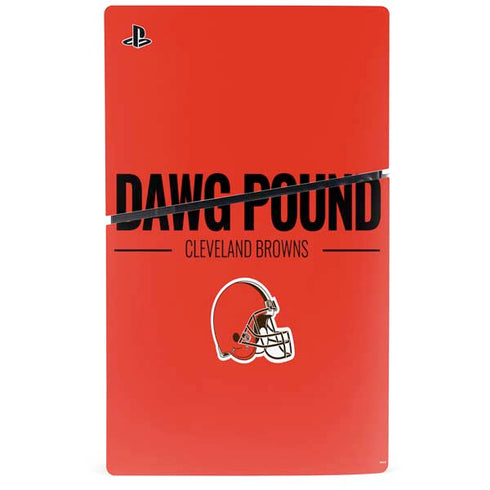 NFL Cleveland Browns Team Motto PS5 Slim Disk Console Skin