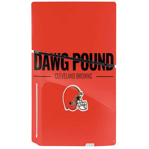 NFL Cleveland Browns Team Motto PS5 Slim Disk Console Skin