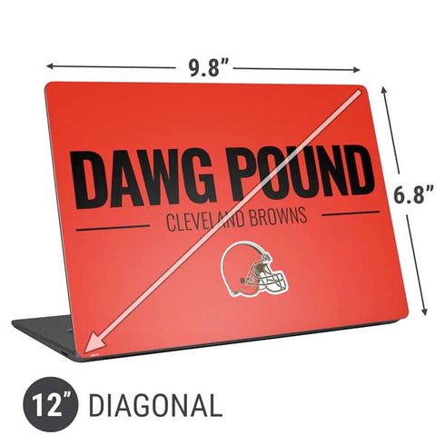 NFL Cleveland Browns Team Motto Universal Laptop 12in (9.8 x 6.8in) Skin