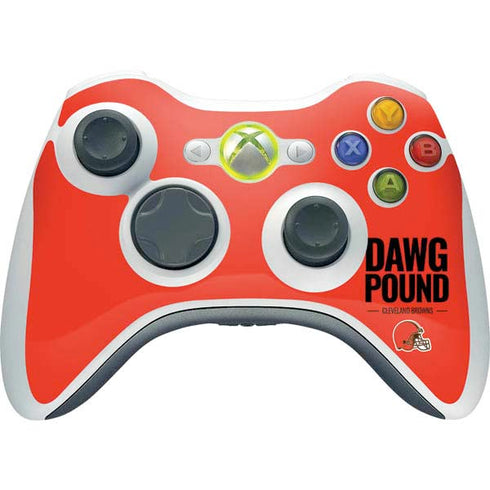 NFL Cleveland Browns Team Motto Xbox 360 Wireless Controller Skin