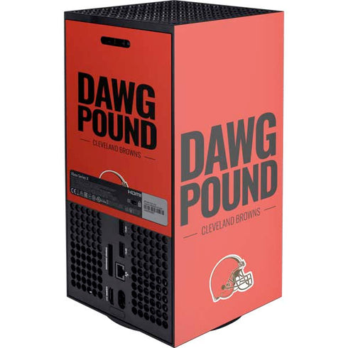 NFL Cleveland Browns Team Motto Xbox Series X Console Skin