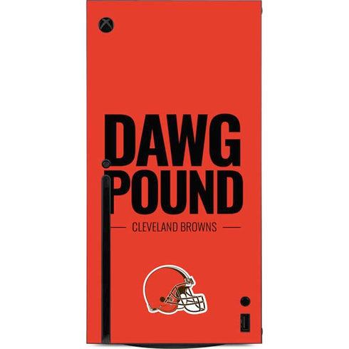 NFL Cleveland Browns Team Motto Xbox Series X Console Skin