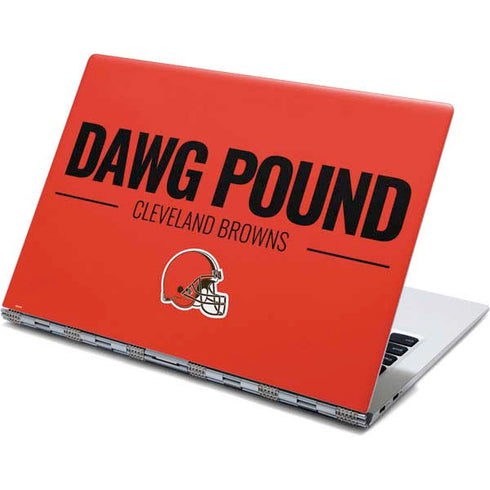NFL Cleveland Browns Team Motto Yoga 910 2-in-1 14in Touch-Screen Skin