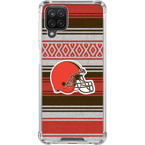 NFL Cleveland Browns Trailblazer Galaxy A12 Clear Case