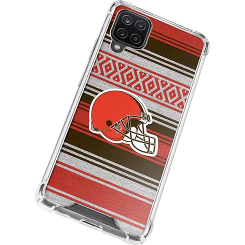 NFL Cleveland Browns Trailblazer Galaxy A12 Clear Case