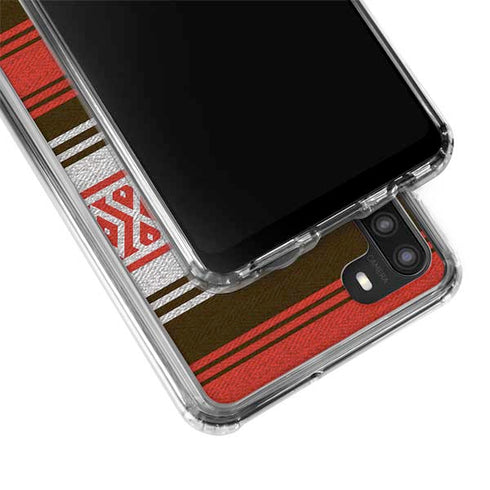 NFL Cleveland Browns Trailblazer Galaxy A21 Clear Case