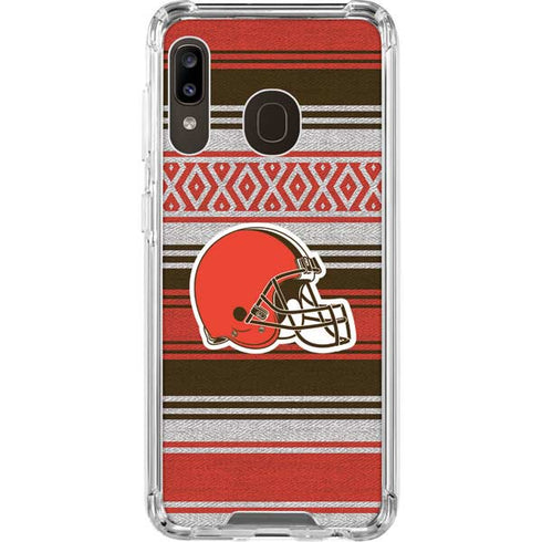 NFL Cleveland Browns Trailblazer Galaxy A30 Clear Case