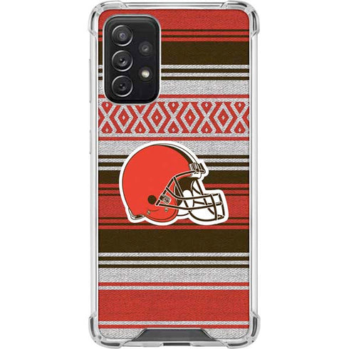 NFL Cleveland Browns Trailblazer Galaxy A72 5G Clear Case
