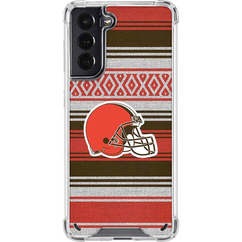 NFL Cleveland Browns Trailblazer Galaxy S21 5G Clear Case