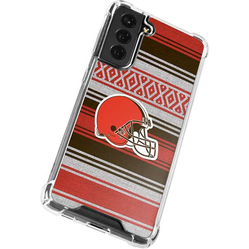 NFL Cleveland Browns Trailblazer Galaxy S21 FE Clear Case
