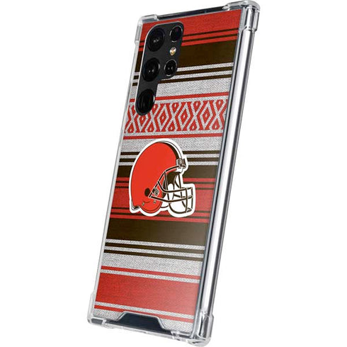 NFL Cleveland Browns Trailblazer Galaxy S22 Ultra Clear Case