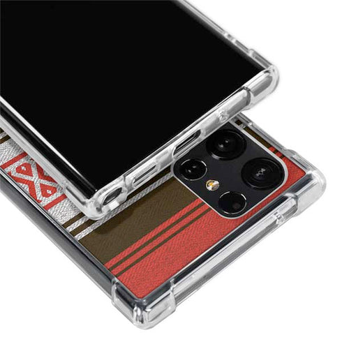 NFL Cleveland Browns Trailblazer Galaxy S22 Ultra Clear Case