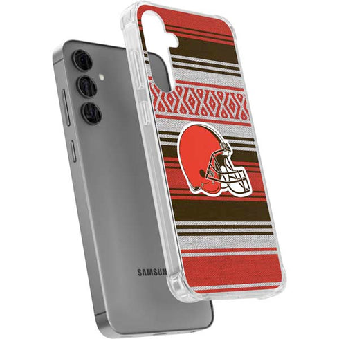 NFL Cleveland Browns Trailblazer Galaxy S24 Plus Clear Case