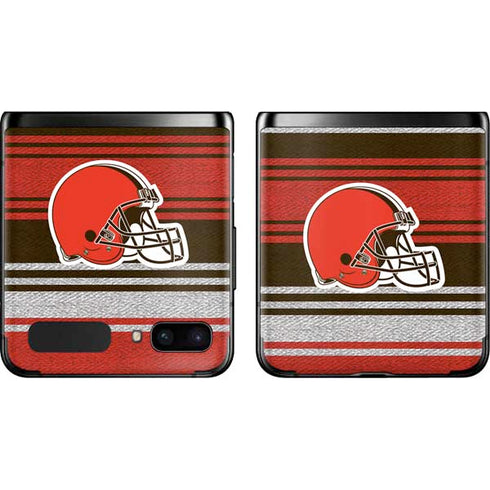 NFL Cleveland Browns Trailblazer Galaxy Z Flip Skin