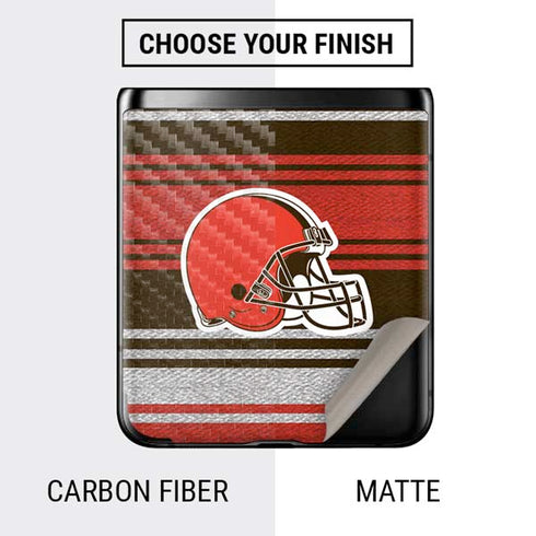 NFL Cleveland Browns Trailblazer Galaxy Z Flip Skin
