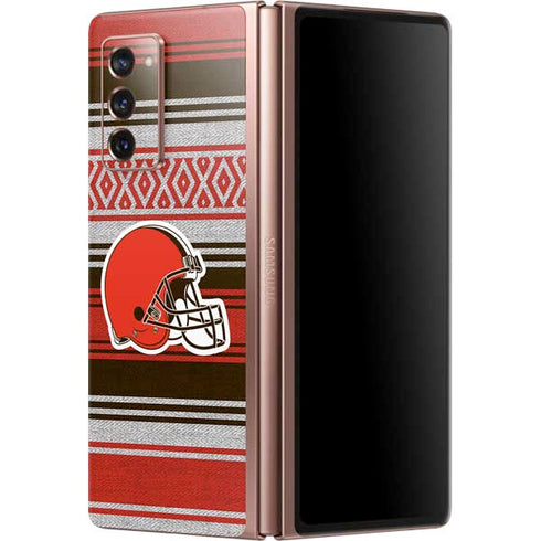 NFL Cleveland Browns Trailblazer Galaxy Z Fold2 5G Skin