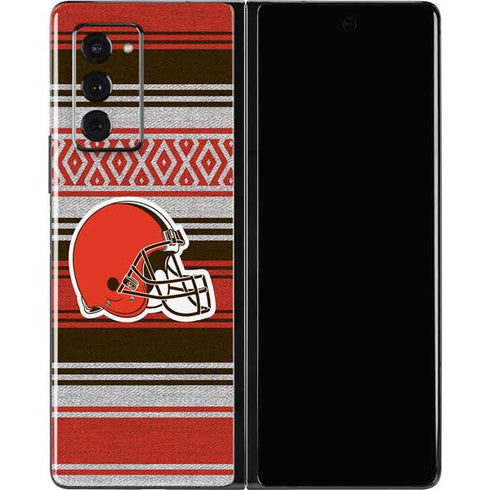 NFL Cleveland Browns Trailblazer Galaxy Z Fold2 5G Skin