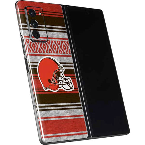NFL Cleveland Browns Trailblazer Galaxy Z Fold2 5G Skin