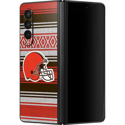 NFL Cleveland Browns Trailblazer Galaxy Z Fold3 5G Skin
