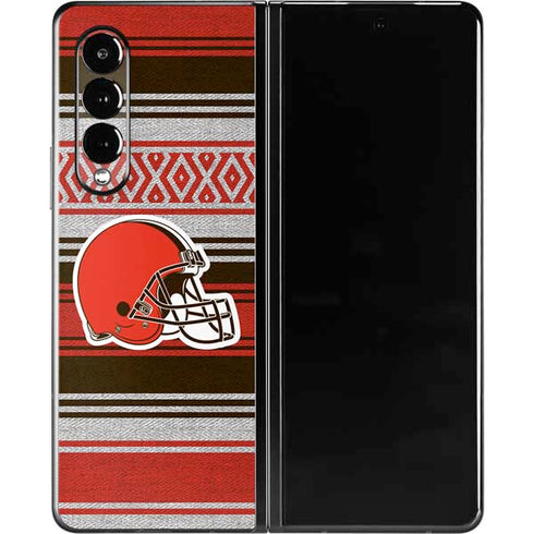 NFL Cleveland Browns Trailblazer Galaxy Z Fold3 5G Skin
