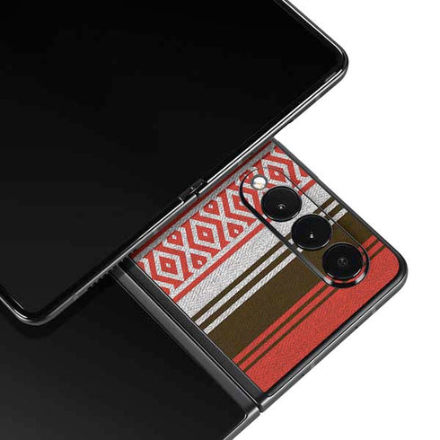 NFL Cleveland Browns Trailblazer Galaxy Z Fold3 5G Skin