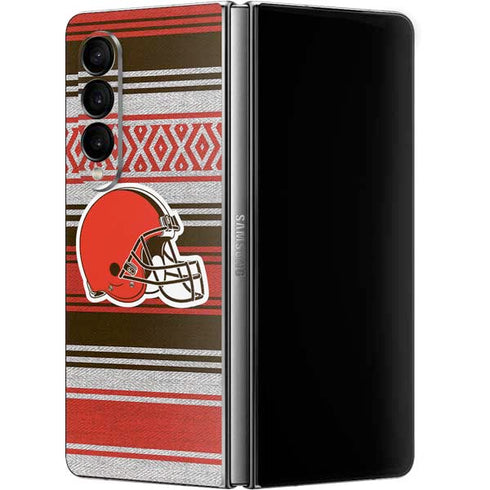 NFL Cleveland Browns Trailblazer Galaxy Z Fold4 5G Skin