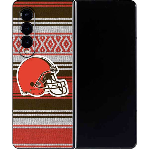 NFL Cleveland Browns Trailblazer Galaxy Z Fold4 5G Skin