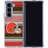 NFL Cleveland Browns Trailblazer Galaxy Z Fold5 5G Clear Case