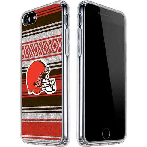NFL Cleveland Browns Trailblazer iPhone SE (2nd & 3rd Gen) Clear Case