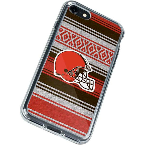 NFL Cleveland Browns Trailblazer iPhone SE (2nd & 3rd Gen) Clear Case