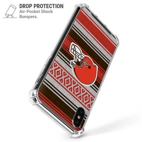 NFL Cleveland Browns Trailblazer iPhone XS Max Clear Case