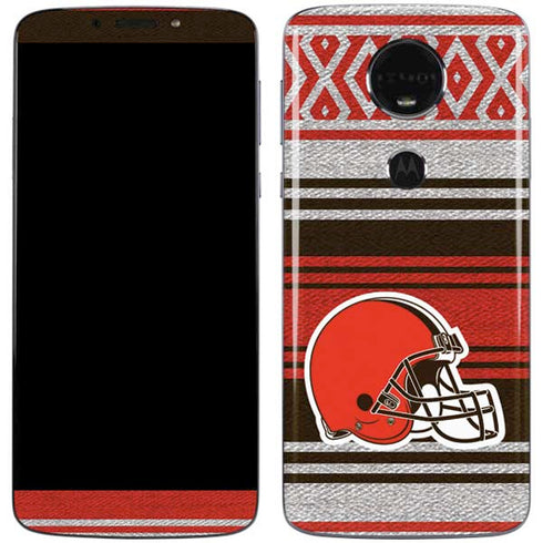 NFL Cleveland Browns Trailblazer Moto E5 Plus Skin