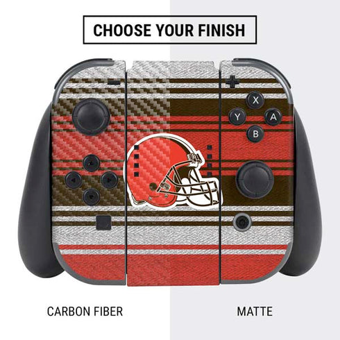 NFL Cleveland Browns Trailblazer Nintendo Switch Bundle Skin