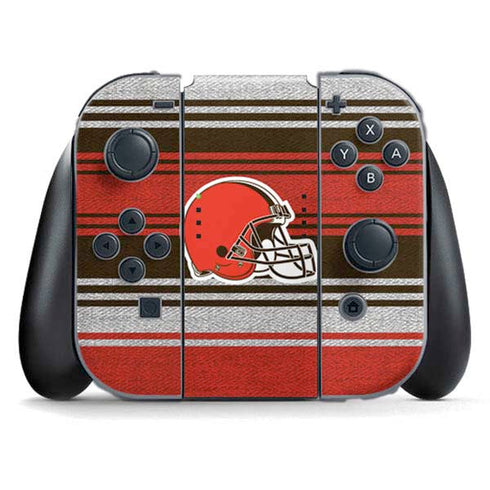 NFL Cleveland Browns Trailblazer Nintendo Switch (2017-2021) Joy-Con Controller Skin