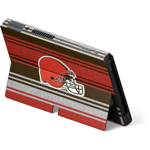 NFL Cleveland Browns Trailblazer Nintendo Switch OLED (2021) Skin