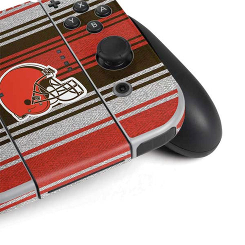 NFL Cleveland Browns Trailblazer Nintendo Switch OLED (2021) Skin