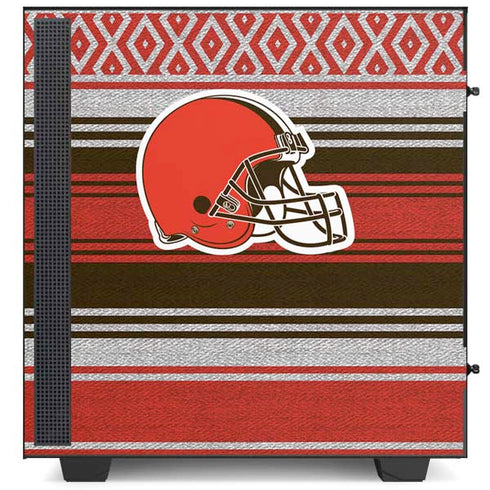 NFL Cleveland Browns Trailblazer NZXT H510 Compact ATX Mid-Tower Case Skin