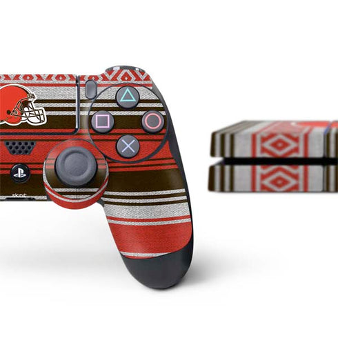 NFL Cleveland Browns Trailblazer PS4 Console and Controller Bundle Skin
