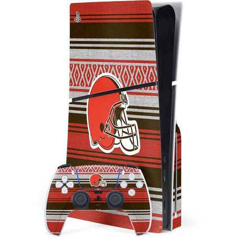 NFL Cleveland Browns Trailblazer PS5 Slim Disk Bundle Skin