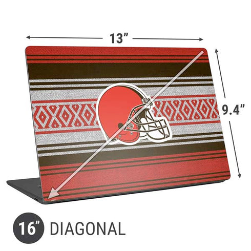 NFL Cleveland Browns Trailblazer Universal Laptop 16in (13 x 9.4in) Skin